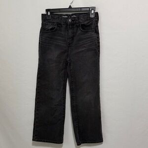 Old Navy Black High-Rise Baggy Wide Leg Jeans